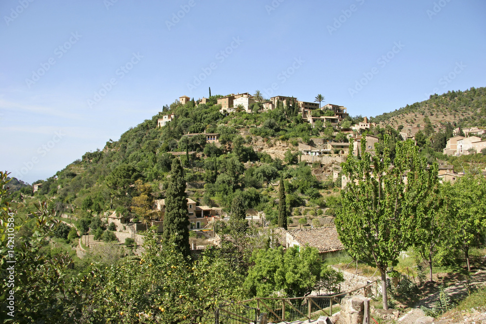 Fototapeta premium Artist village Deia, Mallorca, Balearic Islands, Spain, Europe