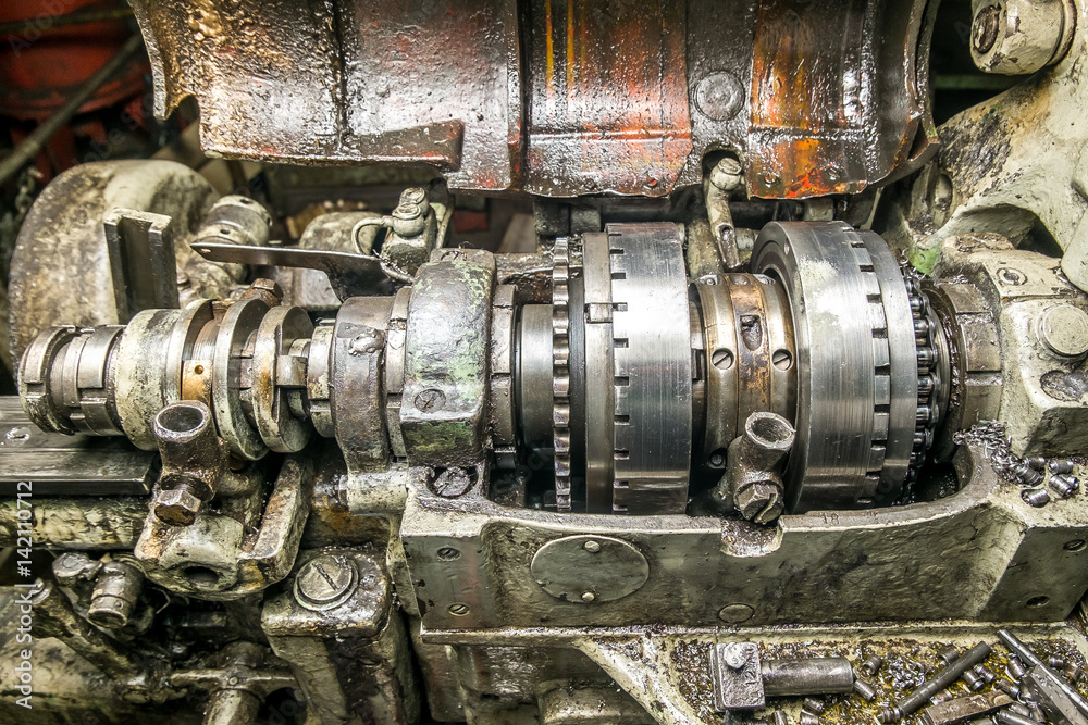 an old machine repairing process an old machine repairing process
