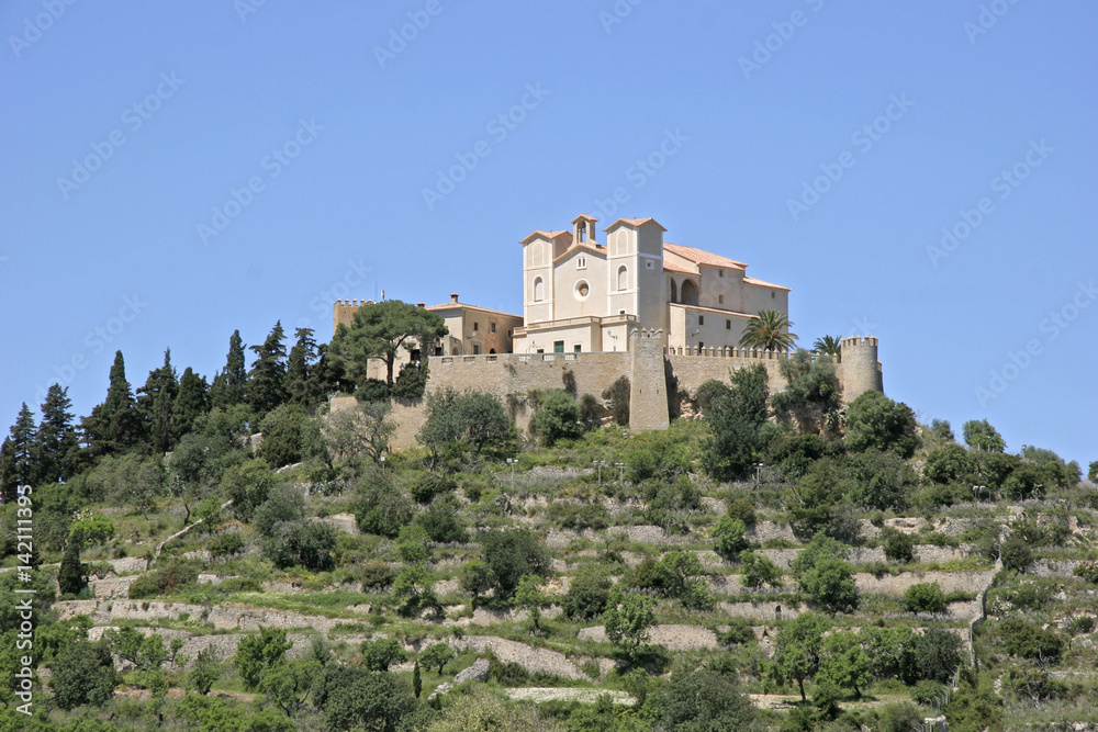 Views of the castle of Arta, Mallorca, Balearic Islands, Spain, Europe Views of the castle of Arta, Mallorca, Balearic Islands, Spain, Europe