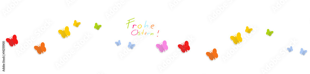 Schmetterlinge Welle Bunt Regenbogen Wellen Band Banner Schmetterlinge Welle Bunt Regenbogen Wellen Band Banner
