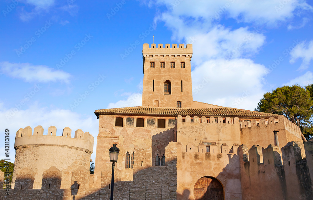 Fototapeta premium Benissano Benisano castle in Valencia