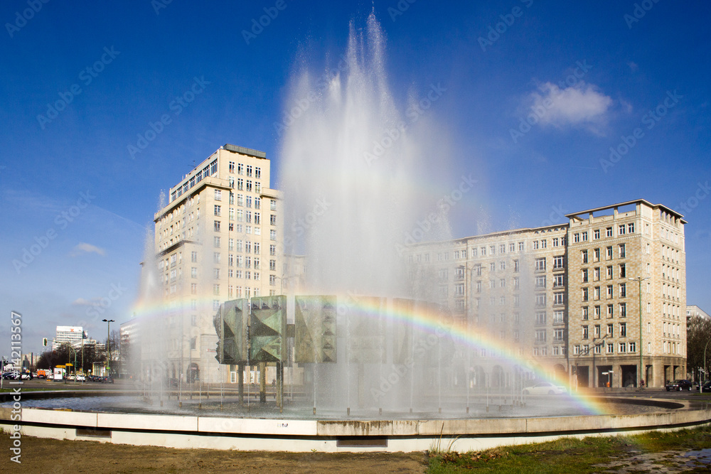 Rainbow and Fountain