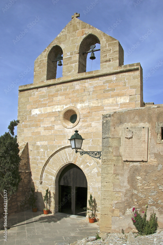 Chapel at the Castell de Capdepera, Mallorca, Balearic Islands, Spain, Europe
