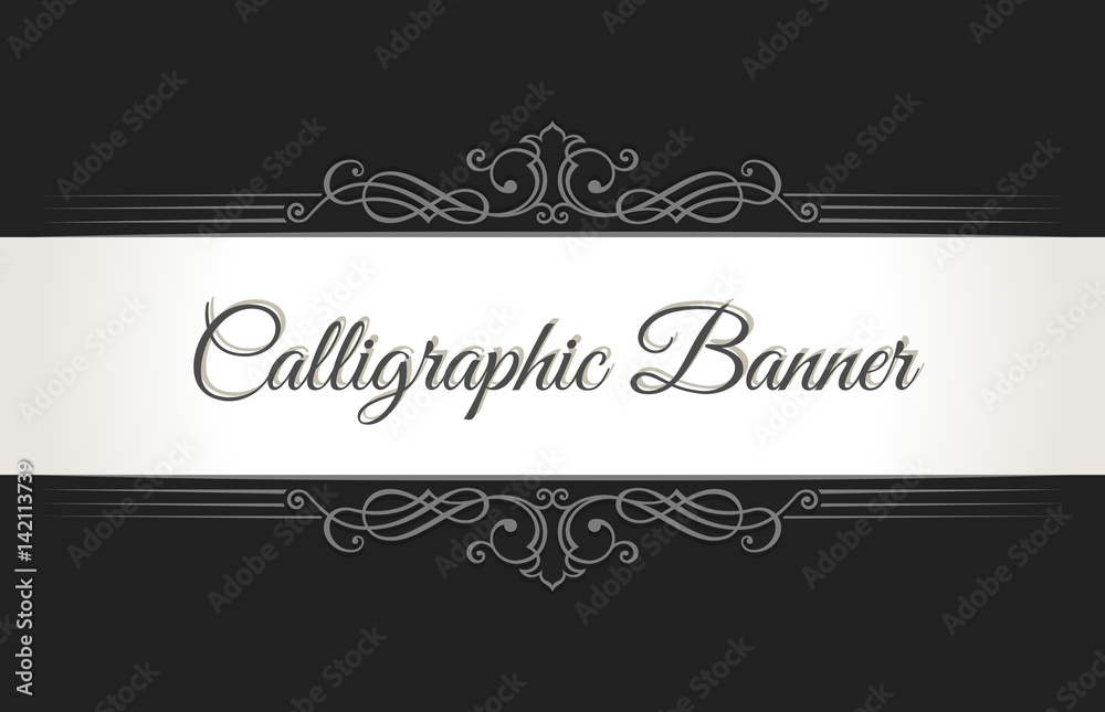 Calligraphic restaurant menu. Vintage ornament vector book template. Retro greeting card border, wedding invitations design, place for text