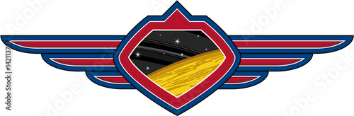 Outer Space Science Fiction Badge