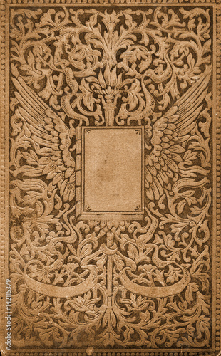 Antique book cover background