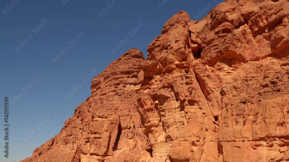Deserted rocks against the blue sky. Sinai Egypt Deserted rocks against the blue sky. Sinai Egypt