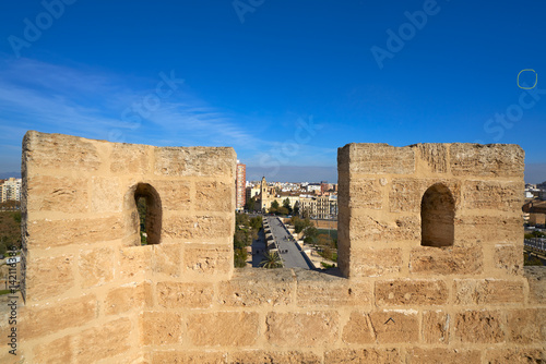 Torres de Serrano towers in Valencia