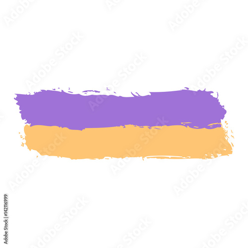 Two Colored Brushstroke Paint
