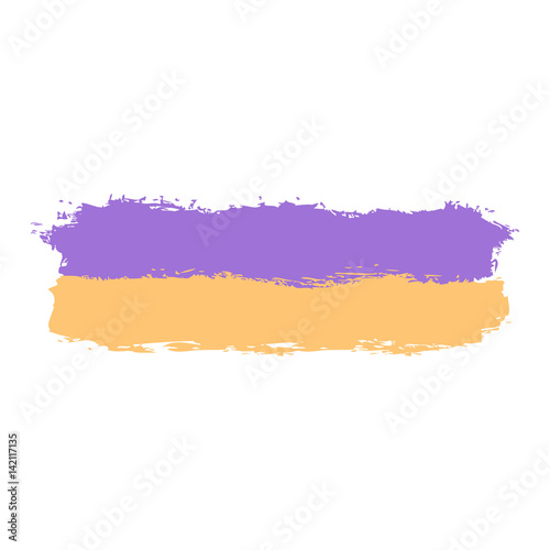 Two Colored Brushstroke Paint