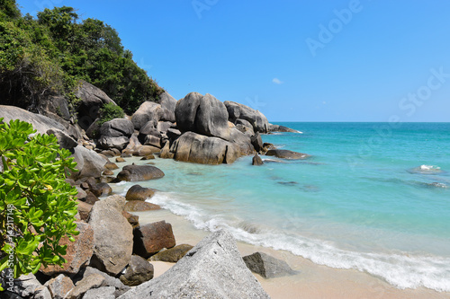 Silver beach, Crystal Bay beach at Koh Samui Island, Thailand