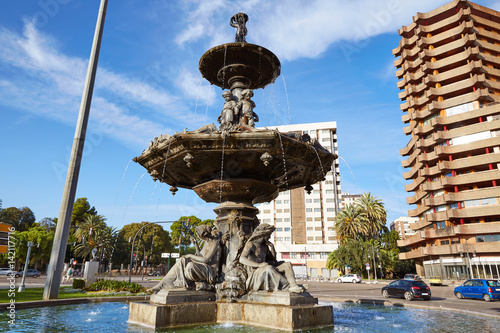Alameda fountain in albereda at Valencia