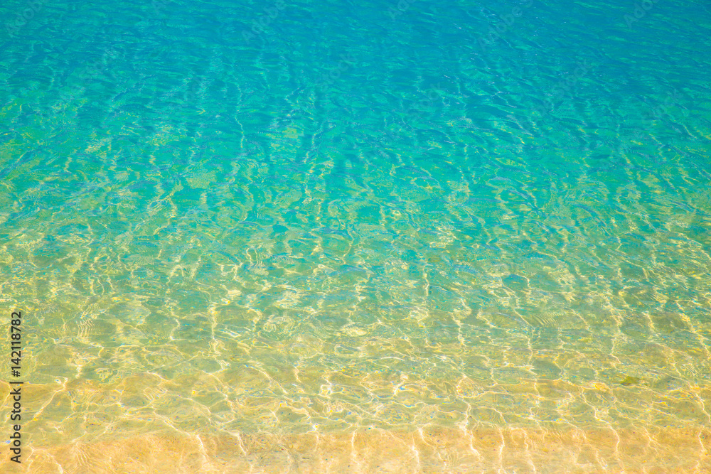 Naklejka premium Streszczenie tle przyrody z gradientu kolorów na plaży oceanu