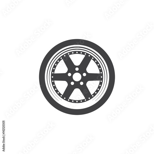 Vector car wheel icon