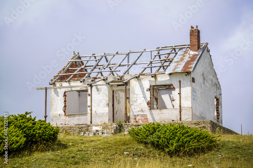 old abandoned dilapidated house
