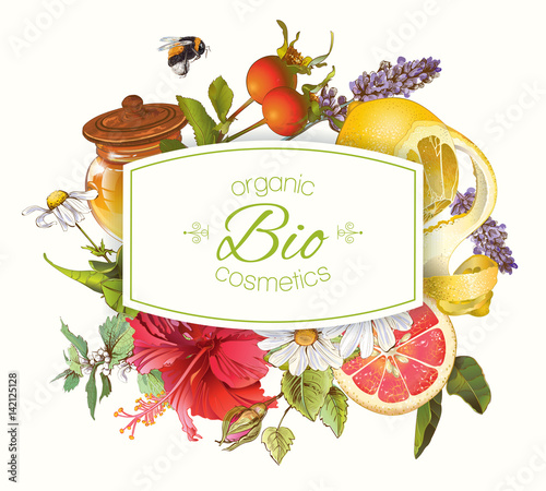 Organic cosmetics banner