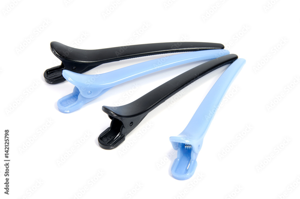 Obraz premium Women's plastic hair clip isolated on white