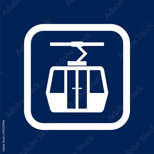 Ski Lift Gondola icon - Illustration