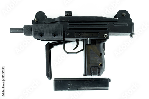 Wallpaper Mural submachine gun isolated on white, pneumatic Torontodigital.ca