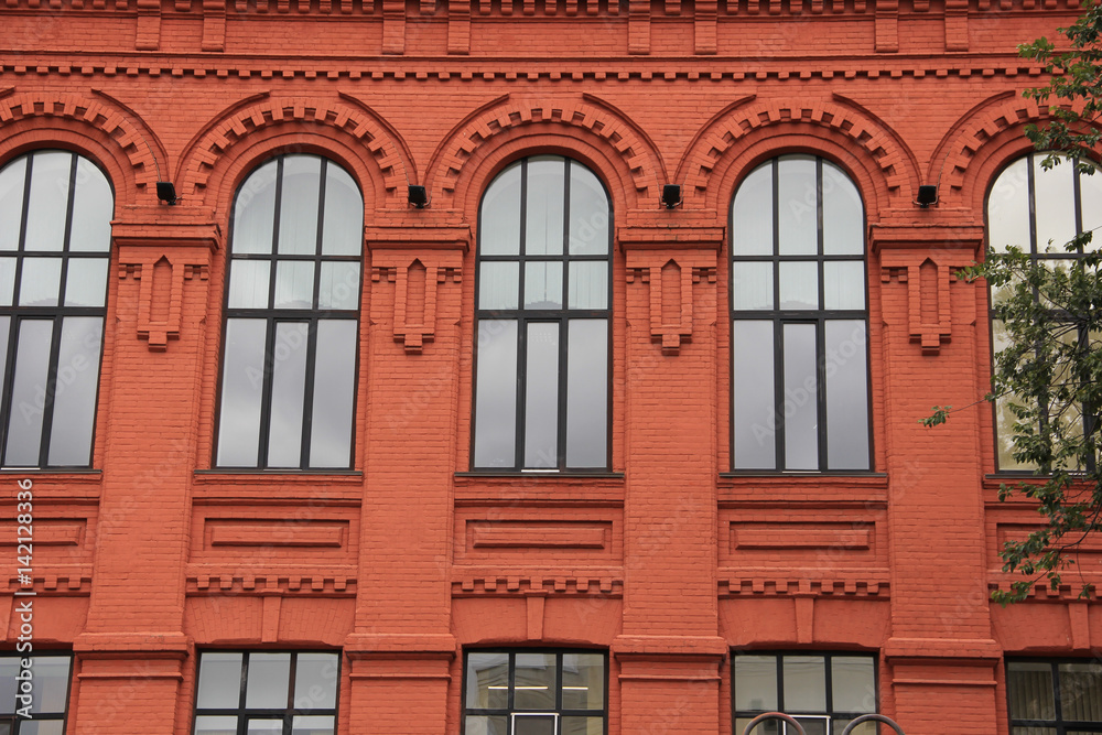 Windows of a vintage building