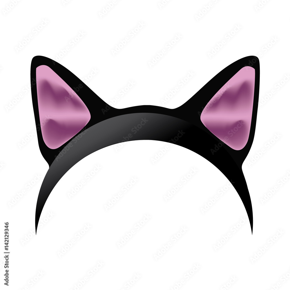 Fun photo booth prop satin cat ear headbands for Christmas, Easter and ...