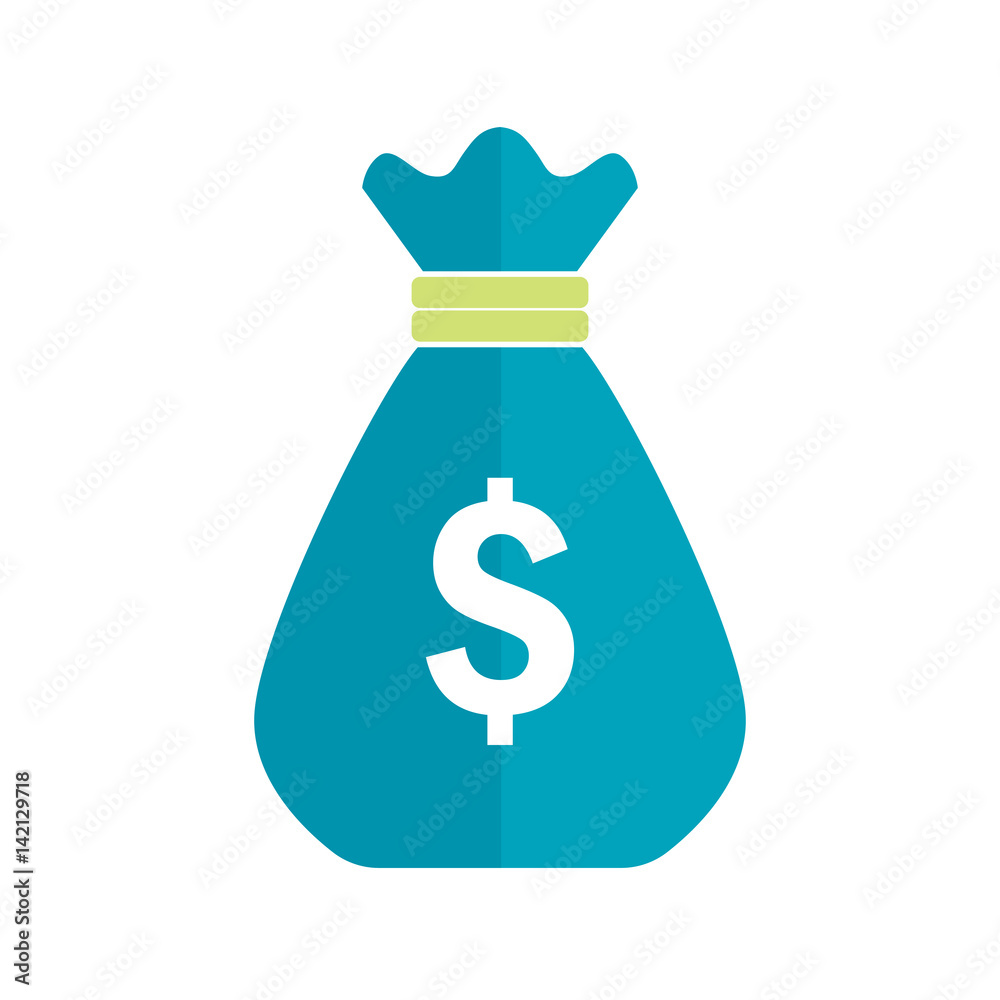 Money bag symbol. Financial investments icon. Budget management vector icon Money bag symbol. Financial investments icon. Budget management vector icon