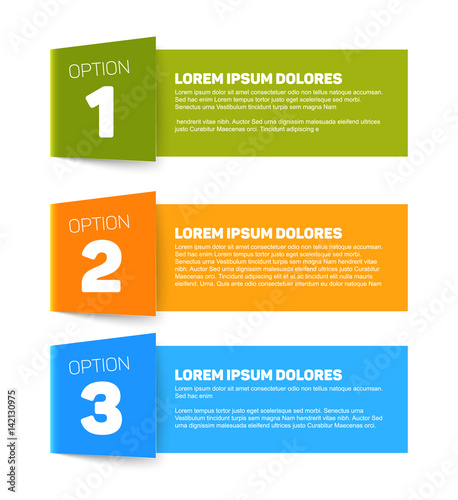 One two three - vector paper options