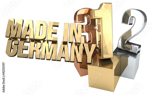 123 made in germany 3d rend...