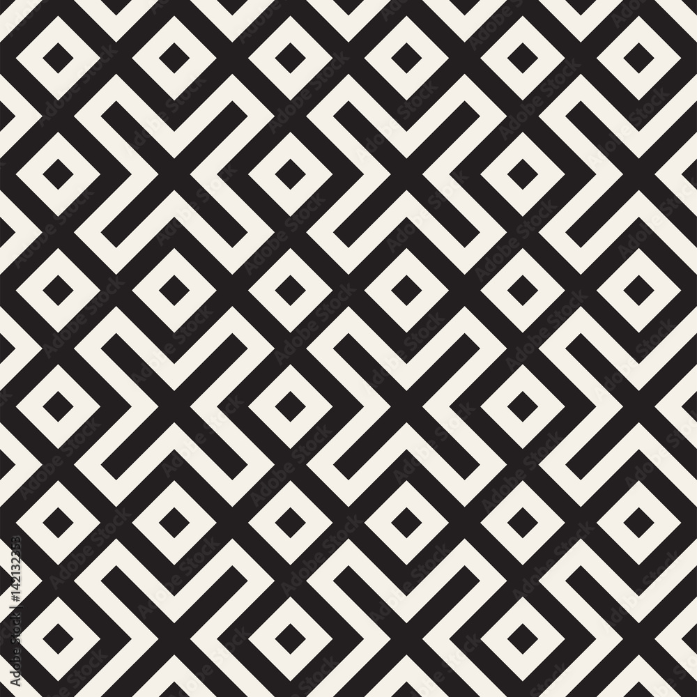 Maze Tangled Lines Contemporary Graphic. Abstract Geometric Background Design. Vector Seamless Pattern. Maze Tangled Lines Contemporary Graphic. Abstract Geometric Background Design. Vector Seamless Pattern.