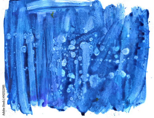 Colorful abstract watercolor texture stain with splashes and spatters. Modern creative watercolor background for trendy design.