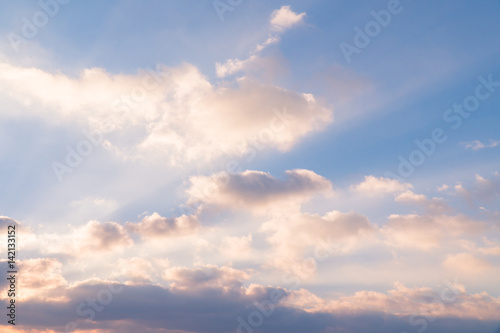 Fototapeta Naklejka Na Ścianę i Meble -  Beautiful Sky and Sunlight Color background