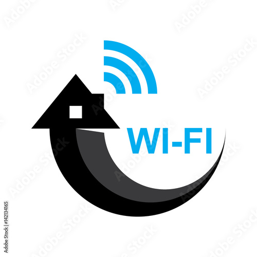 Wi-fi, icon vector, silhouette logo for Internet service provider, vector