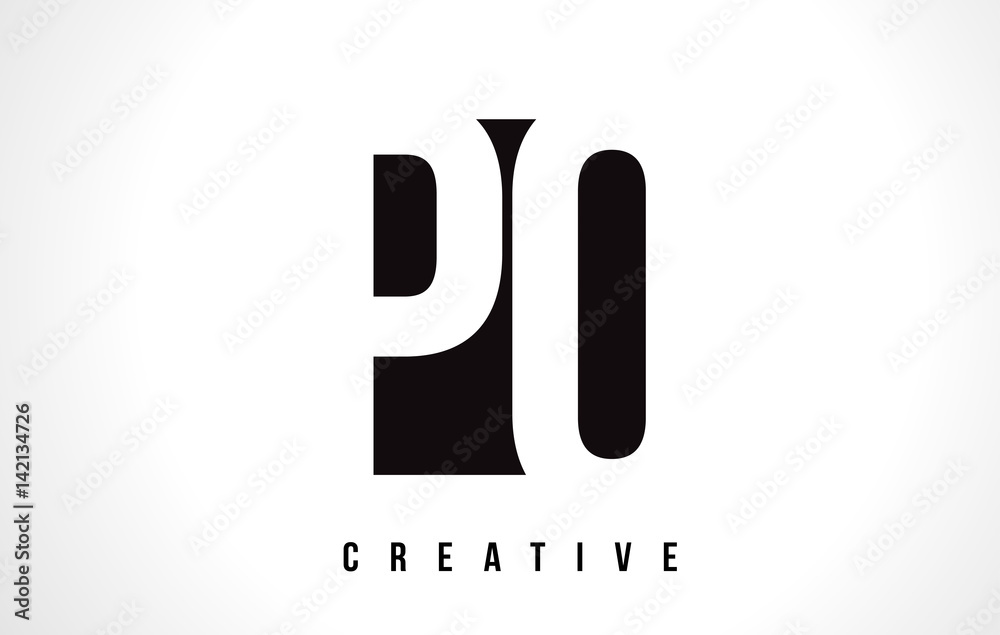 PQ P Q White Letter Logo Design with Black Square. PQ P Q White Letter Logo Design with Black Square.