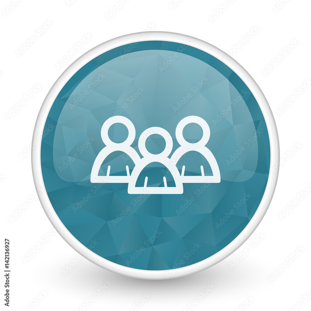 Forum brillant crystal design round blue web icon. Forum brillant crystal design round blue web icon.