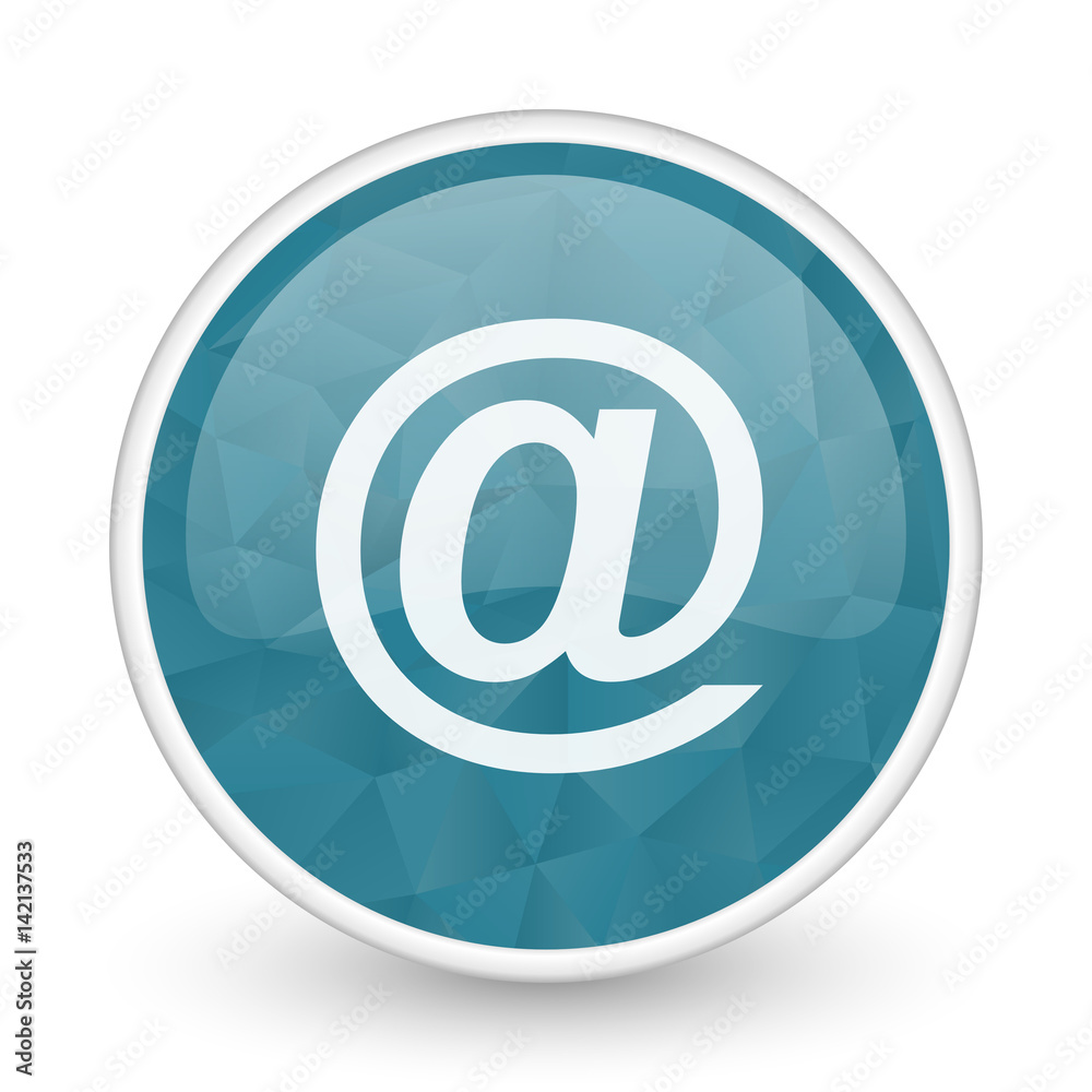 Email brillant crystal design round blue web icon. Email brillant crystal design round blue web icon.