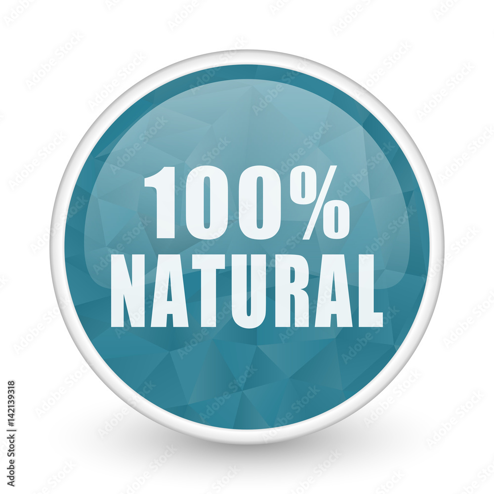 Natural brillant crystal design round blue web icon. Natural brillant crystal design round blue web icon.