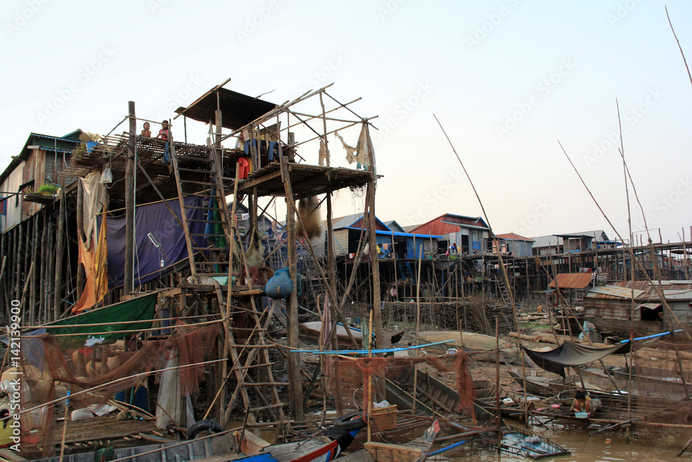 Fototapeta premium Kampong Plug floating village, Cambodia