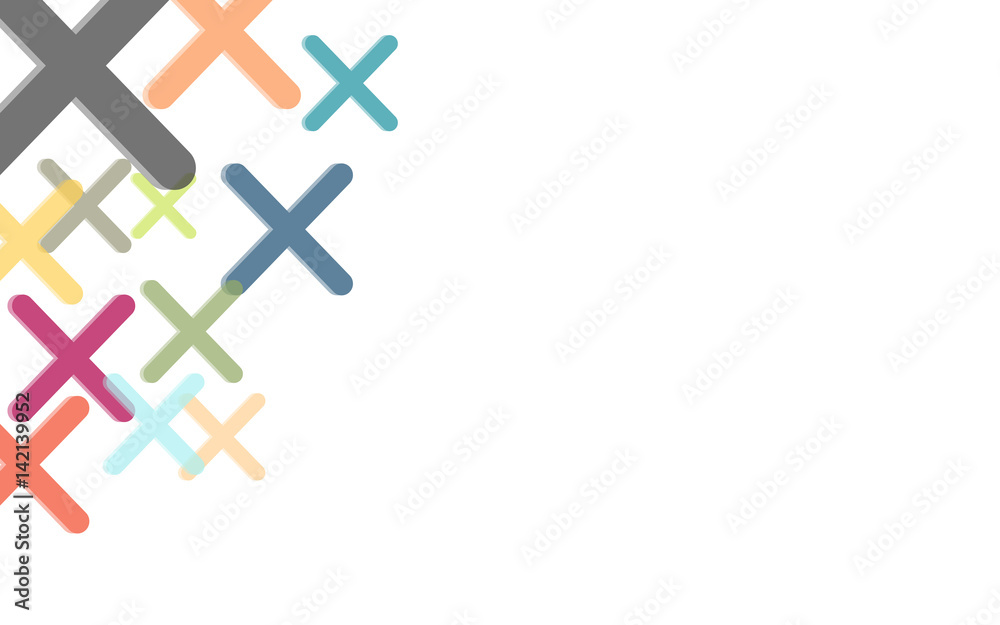 Obraz premium Hintergrund aus bunten Kreuzen