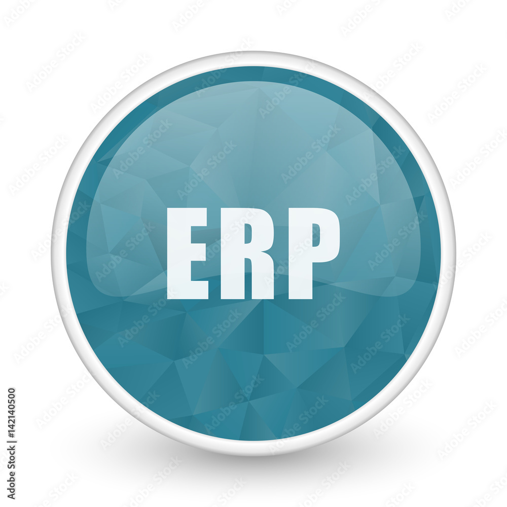 Erp brillant crystal design round blue web icon. Erp brillant crystal design round blue web icon.