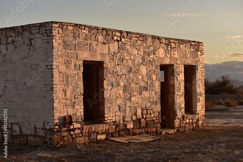 Принти на полотні Ruins from Death Valley Junction in California where borax was mined  in the ear
