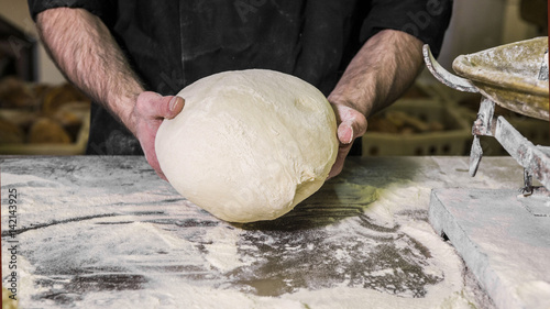 Obraz na plátně impasto base per pane in panificio