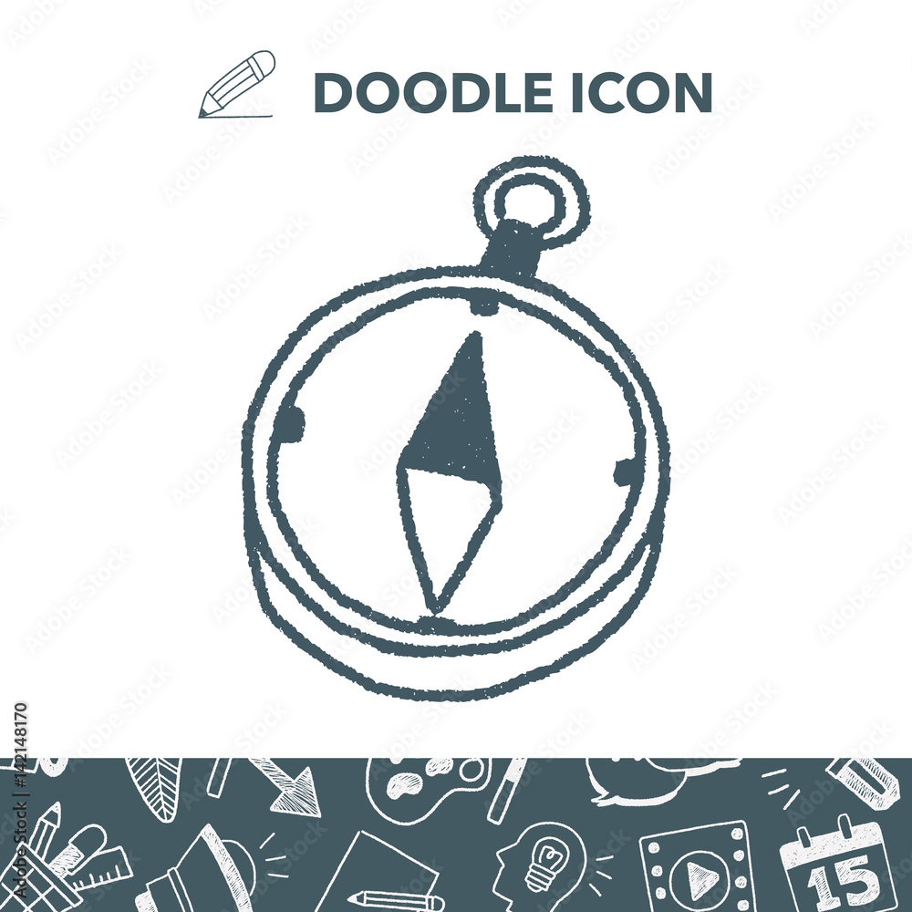 Fototapeta premium doodle Compass