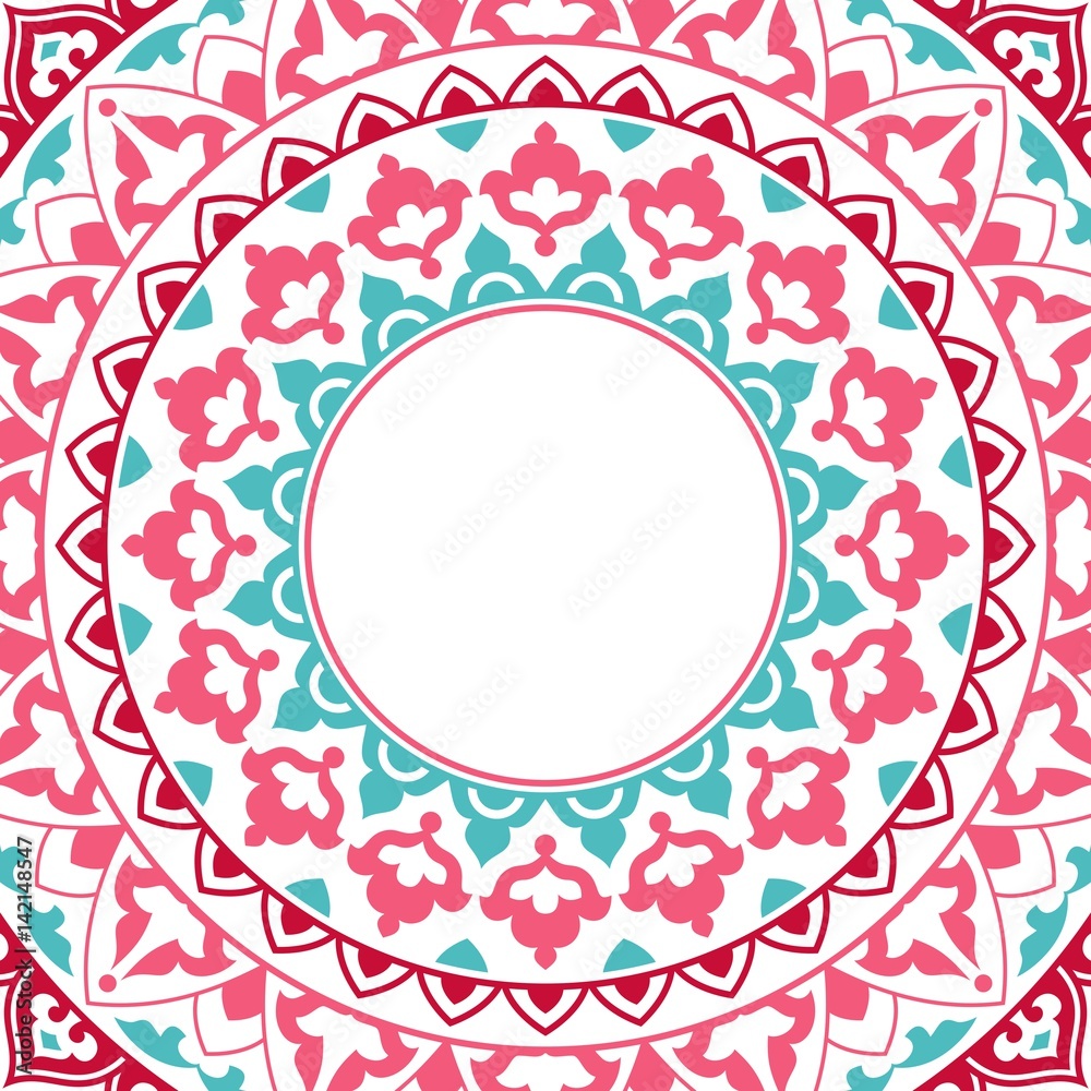 Oriental pattern with mandala.. Oriental pattern with mandala..