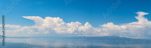 Panorama of Ohrid lake