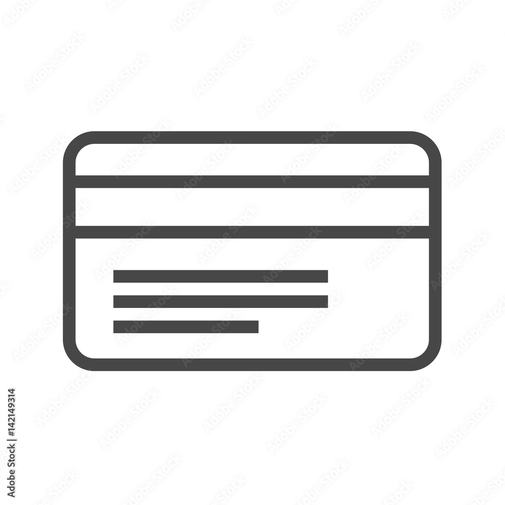 Credit Card Thin Line Vector Icon. Flat icon isolated on the white background. Editable EPS file. Vector illustration. Credit Card Thin Line Vector Icon. Flat icon isolated on the white background. Editable EPS file. Vector illustration.