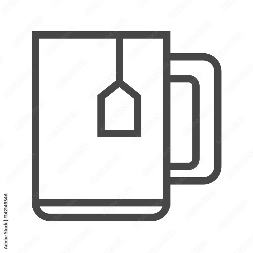 Cup of Tea Thin Line Vector Icon. Flat icon isolated on the white background. Editable EPS file. Vector illustration. Cup of Tea Thin Line Vector Icon. Flat icon isolated on the white background. Editable EPS file. Vector illustration.