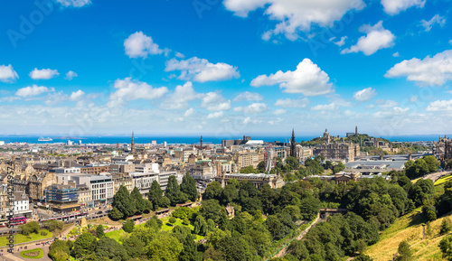 Panoramic view of Edinburgh, Scotland