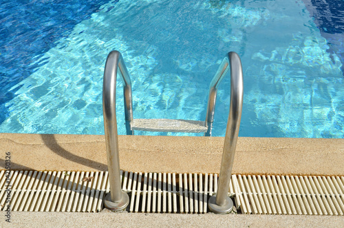 Swimming pool with stair