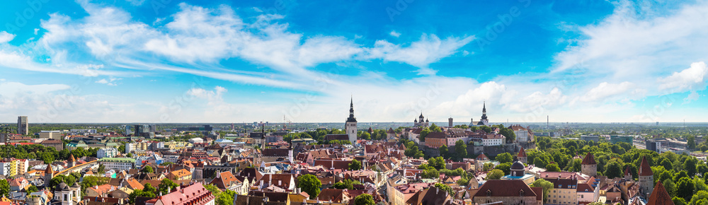 Aerial View of Tallinn and Toompea Hill Aerial View of Tallinn and Toompea Hill
