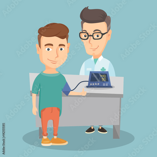 Blood pressure measurement vector illustration.